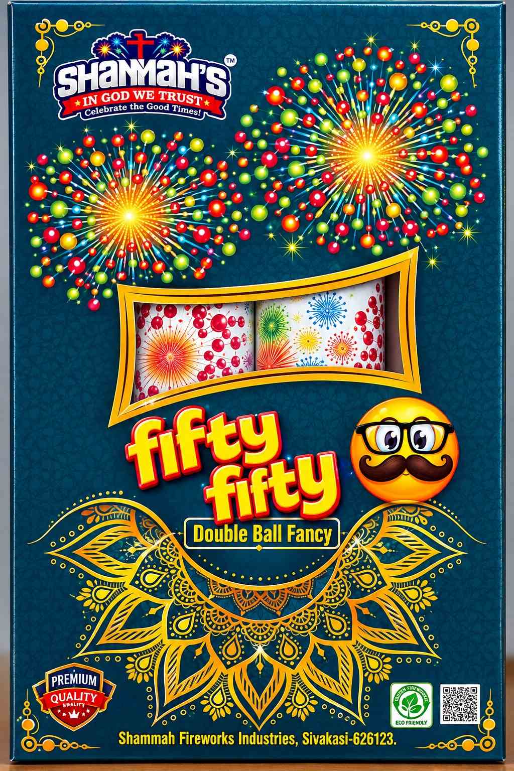 3 1/2fifty fifty double ball fancy(2pcs)